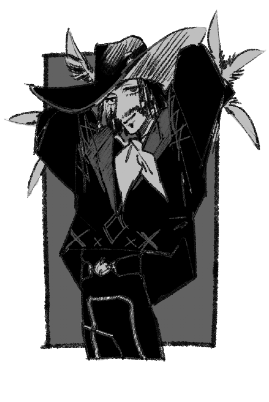 絵をモノクロにするとかっこいい 元々モノクロ絵描きマンなのでこう 新鮮味に欠け 蜂 Skebの漫画