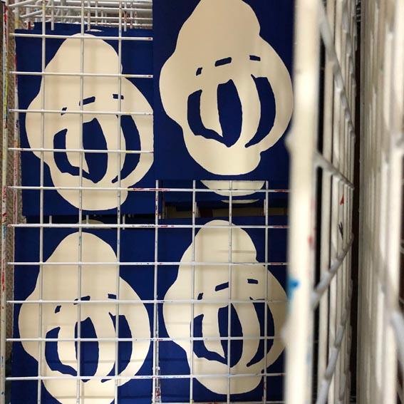 comicartltd's tweet photo. Obelix is on his way. The blue colour separation for Asterix's pal is on the dryer. The full print coming soon, once these have dried and I've applied the black (or key, as in CMYK). https://t.co/r7YvGZVXT1