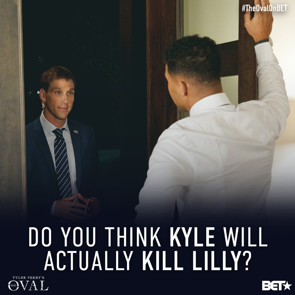 TheOvalOnBET's tweet photo. Do you think Kyle can take things this far? #TheOvalOnBET | 📸 features @bradbenedict &amp; @LodricD https://t.co/DkcCHRnLKX