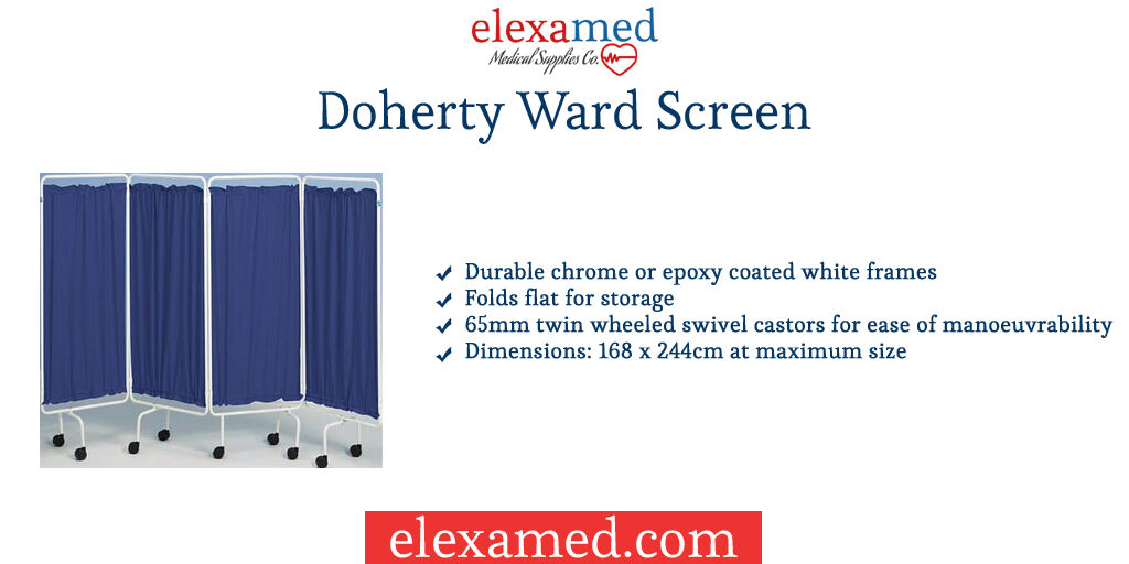 elexamed's tweet photo. Doherty Ward Screen

->Durable chrome or epoxy coated white frames
->Folds flat for storage
->65mm twin wheeled swivel castors for ease of manoeuvrability

#wardscreen #durable #epoxycoated #manoeuvrability #foldflated

Buy NOW - https://t.co/g4VCyW4Akx https://t.co/AcJDlbEHz6