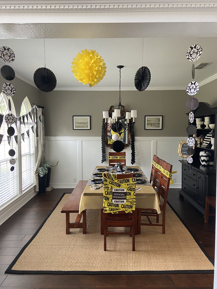 JES_Dickinson's tweet photo. We are ready! Not my favorite theme ever, but turned out better than expected. Really looking forward to this party! #breakout #spytheme #officialteenager #myboy https://t.co/sM5D9qXMdM
