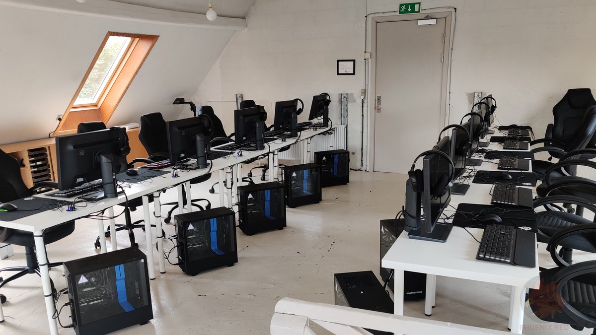 PhoenixRedEU's tweet photo. Keeping active outside of LAN. We just got done fitting out this location for Lejre eSport. Hope the kids appreciate the effort that went into making those cable runs neat. https://t.co/WV7WuXz5JN