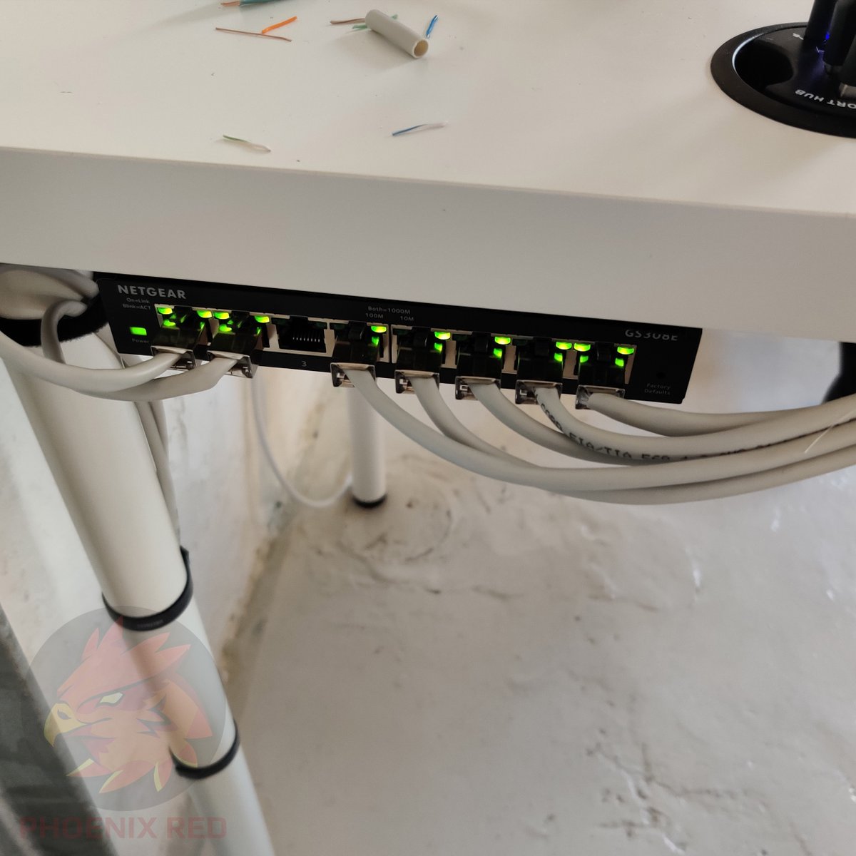 PhoenixRedEU's tweet photo. Keeping active outside of LAN. We just got done fitting out this location for Lejre eSport. Hope the kids appreciate the effort that went into making those cable runs neat. https://t.co/WV7WuXz5JN
