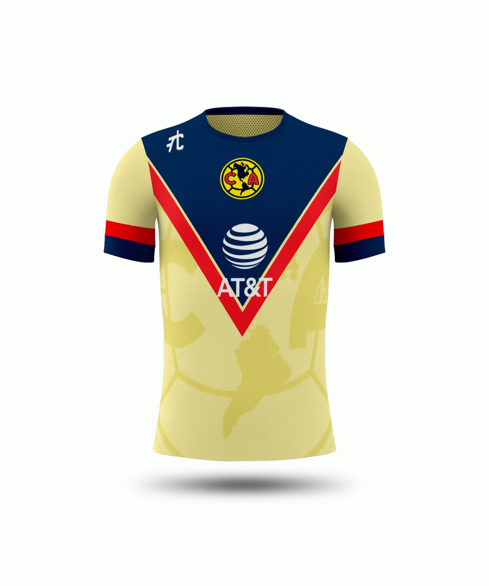Club America, inspired by two of my favorite kits the 1997 giant crest design and the 2002 kit with the team crest in the center. I added the traditional "V"