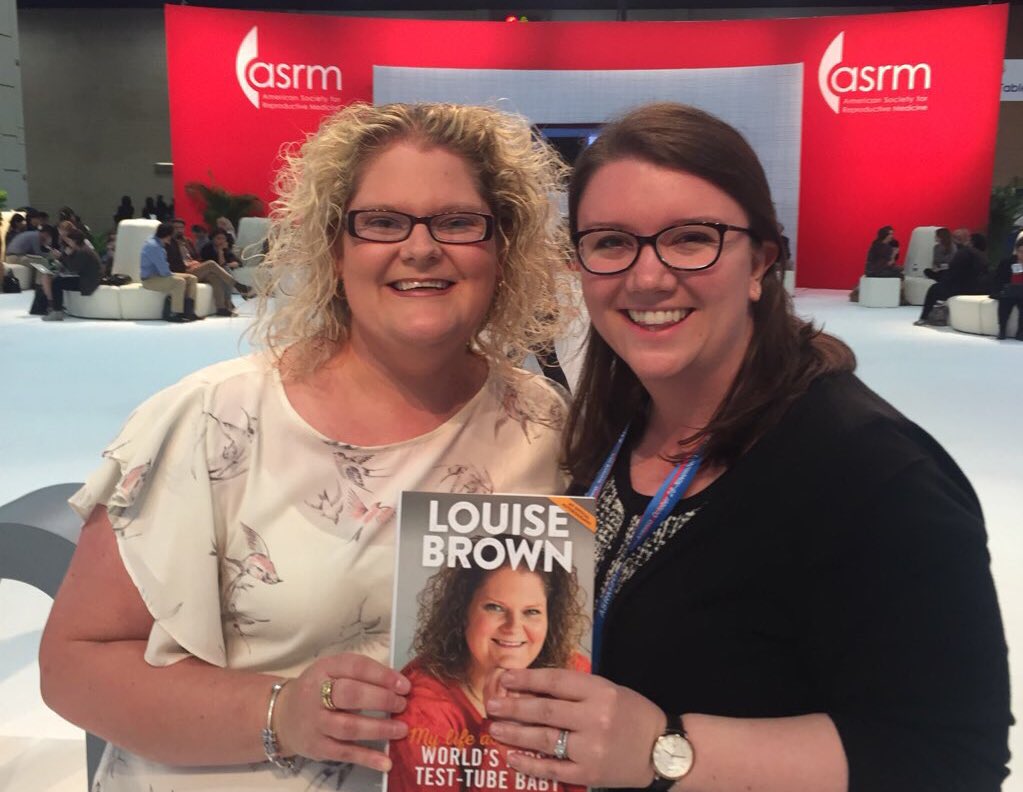 Happy birthday Louise Brown, the very first baby born via IVF! It was amazing meeting you in 2017 at ASRM. 