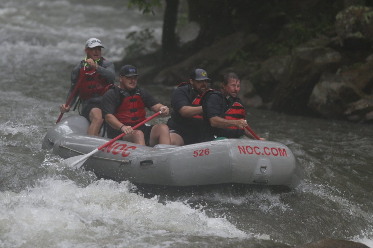 CameronPettus's tweet photo. Our Football Staff on our whitewater trip! #nantahala #GoEagles 😆💯😃 https://t.co/IqOrcCLCUU