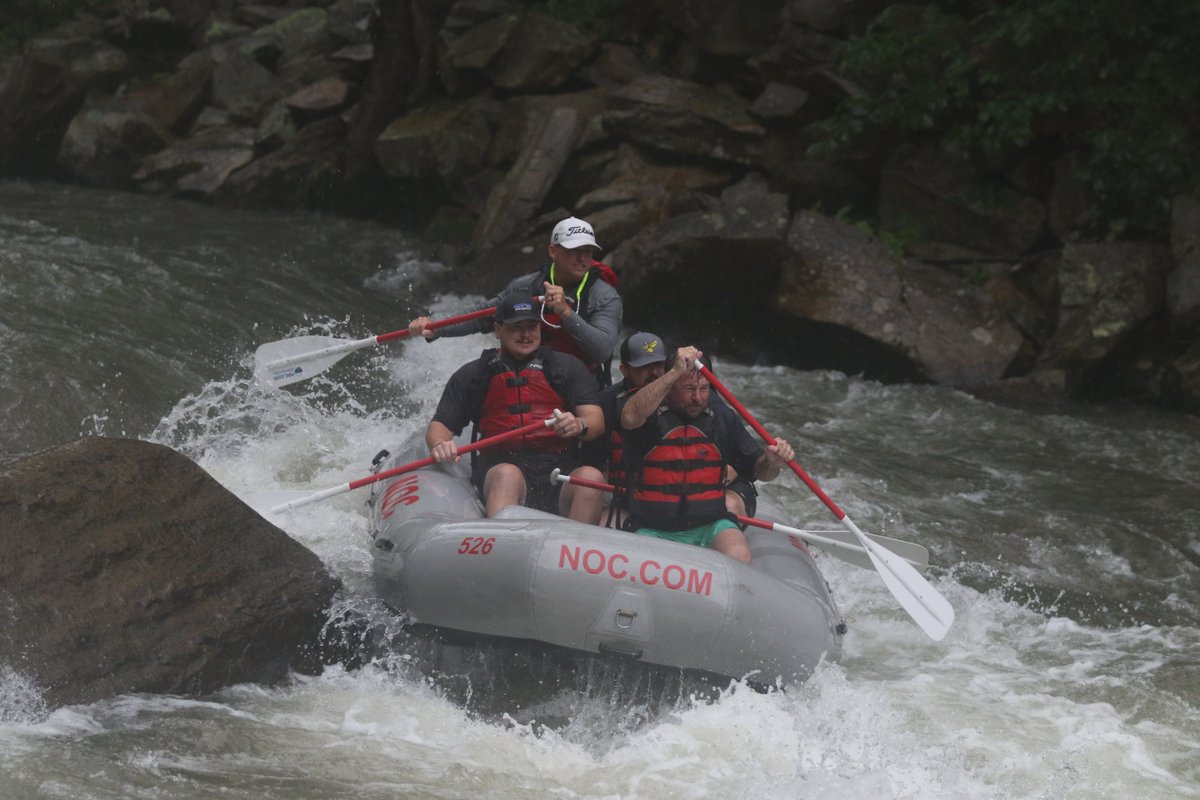 CameronPettus's tweet photo. Our Football Staff on our whitewater trip! #nantahala #GoEagles 😆💯😃 https://t.co/IqOrcCLCUU