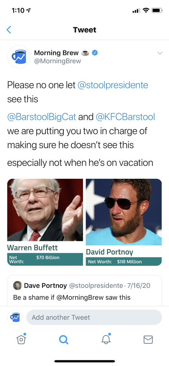 4/ Expand the scopeVirality works by increasing the size of the viral loopthe easiest way to do that is involve large accountsthats why i tagged  @BarstoolBigCat,  @KFCBarstool,  @Vindog56 etc.