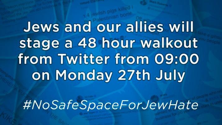 AriehMiller's tweet image. .@twitter and @TwitterSupport failed to act when Wiley went on a tirade of antisemitism on their Platform.

THEY. STAYED. SILENT.

Join Jews and allies. Stay silent for 48hrs on twitter to show that there is #NoSafeSpaceForJewHate