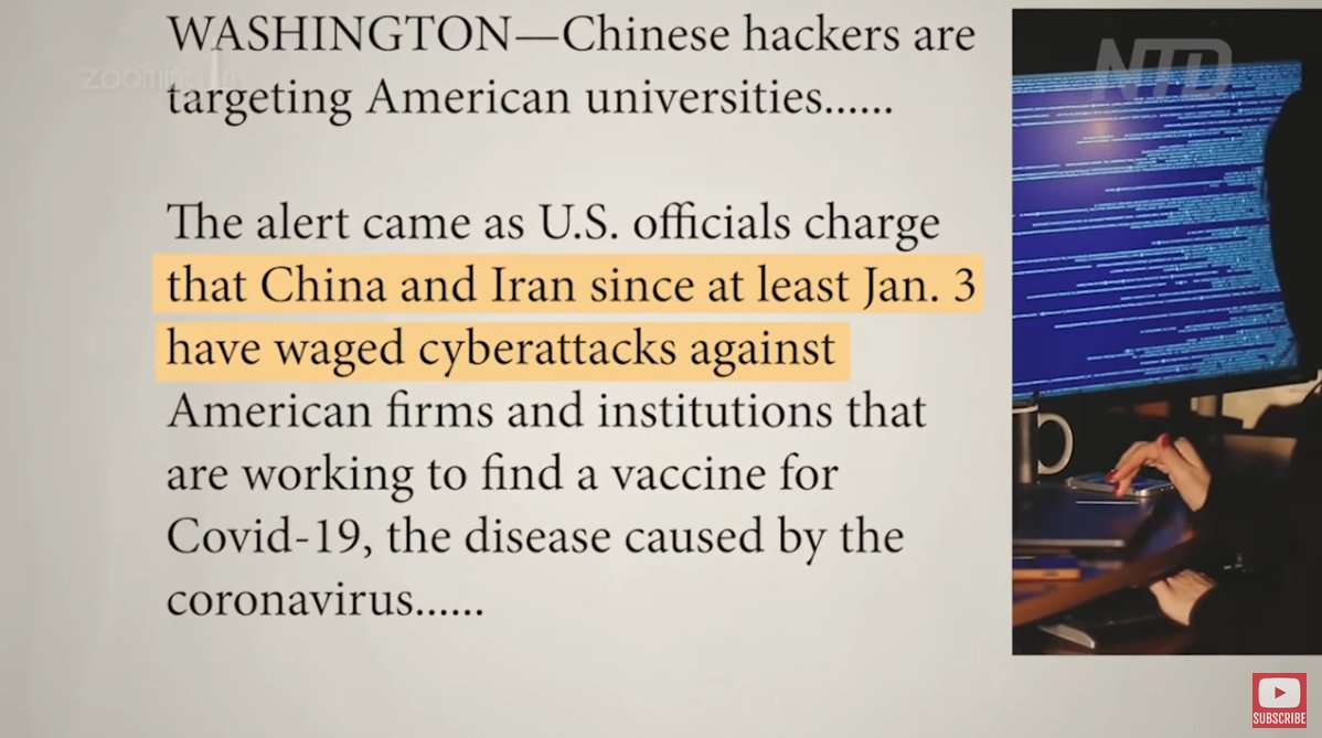 11) The Chinese and Iranians were busy stealing the vaccine information from US, as early as January 3rd!! Clearly Communists knew the deadly effect of  #CoronaVirus, and were preparing to vaccinate people by stealing American research. Keep in mind, there was no lockdown yet.