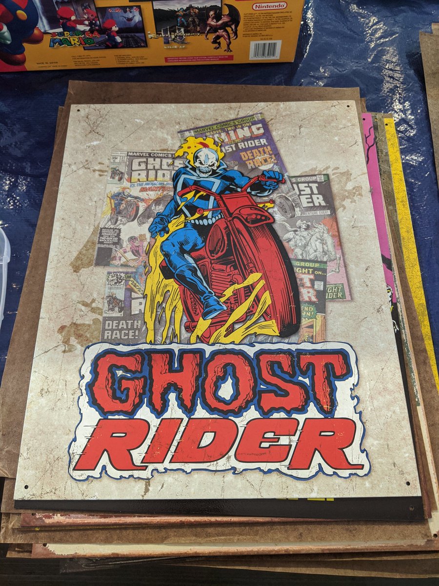 My new signs at the flea market. #comics #marvel #Collectibles