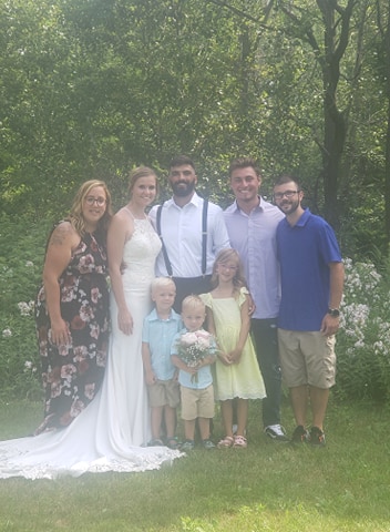 TCPitSpitters's tweet photo. PIT SPITTERS WEDDING! 🥳

Pit Spitters Pitcher, Trenton Wood, got married this morning! 💍🥰 From everyone at Traverse City Baseball we wish you and Cass nothing but the best! Congratulations you two! 

Have no fear Pit Spitters nation, Trenton will be in uniform tonight 😉 https://t.co/Fv9F25CAsP