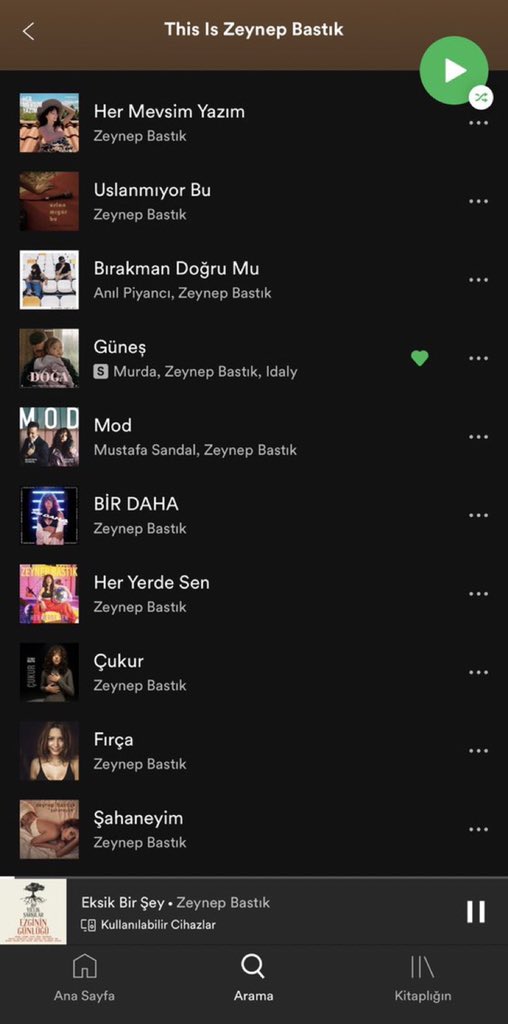Henüz 12 şarkı ama olsun 😇 <a href="/SpotifyTurkey/">.</a> 🙏🏻
