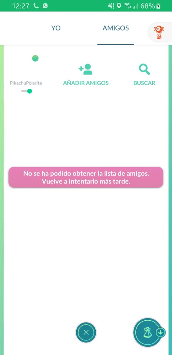 Kabamar's tweet photo. @PokemonGoAppLA Ayuda... Toda la mañana ha estado así y no puedo enviar ni abrir regalos, por favor https://t.co/FcoWPPoV0z