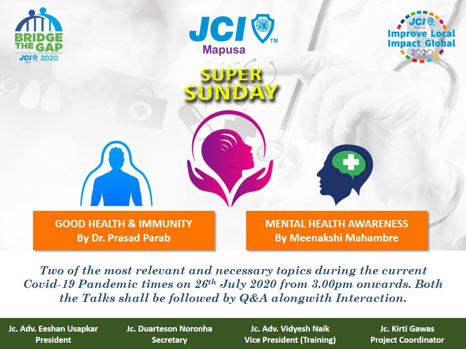 JciMapusa's tweet photo. JCI Mapusa Super Sunday with lots of Knowledge and Fun ! 
Click on the link below to join us Tomorrow 
https://t.co/JiMY5UTsag https://t.co/ZITCRiCPYH