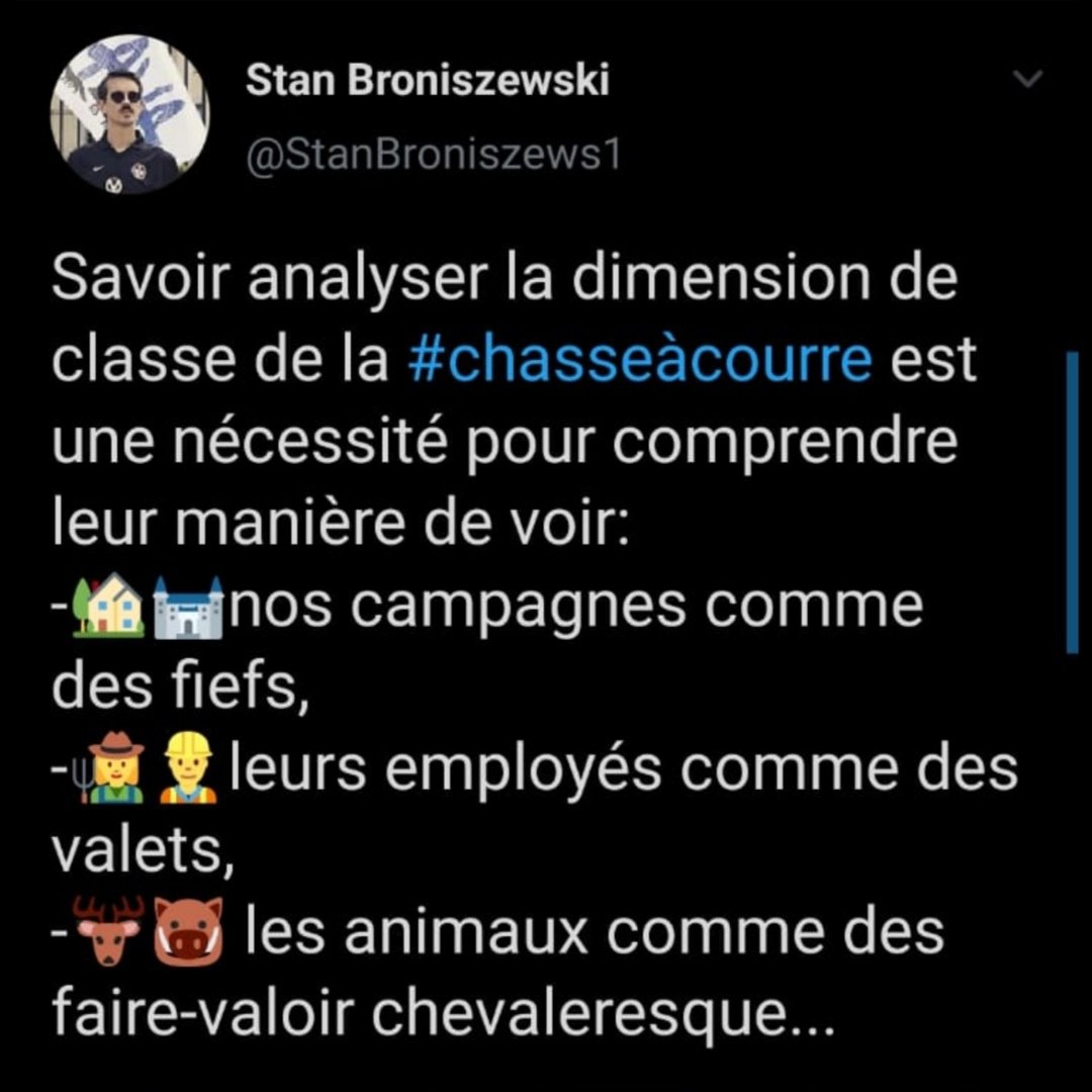 À la vénerie voudrait laisser penser: