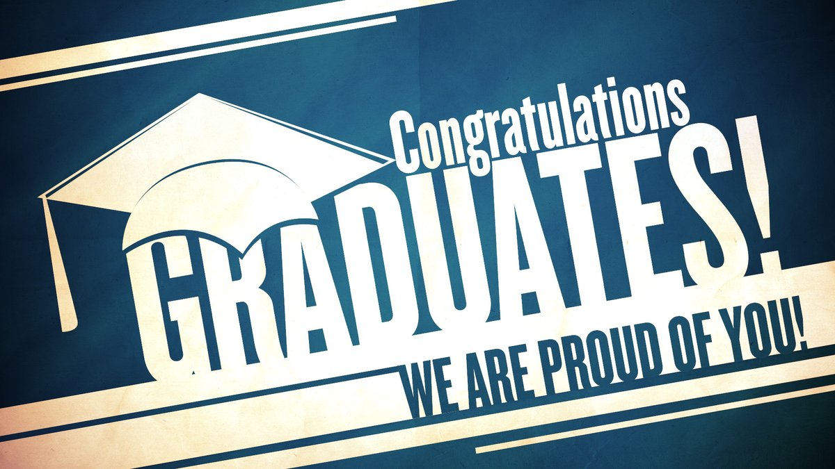 Congratulations to all of the graduating seniors!