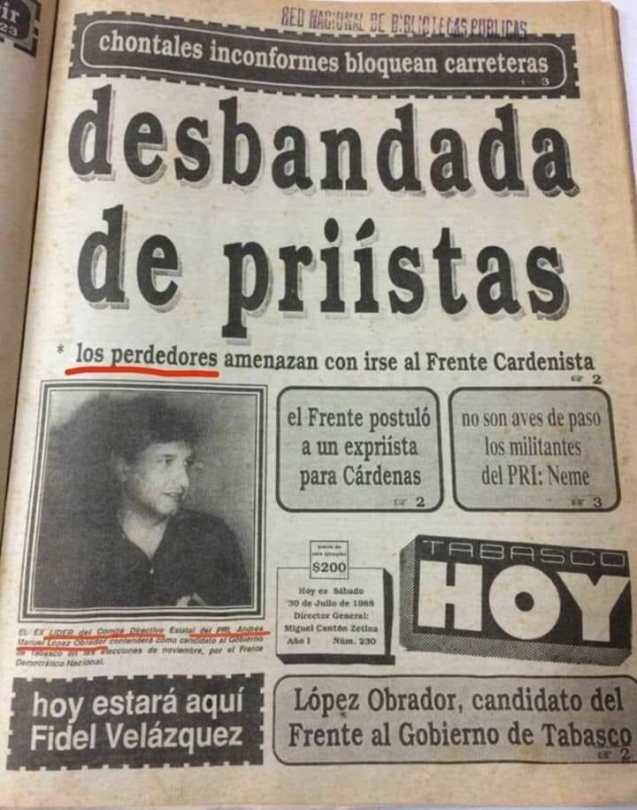 CarlosTorresF_'s tweet photo. @LillyTellez @JohnMAckerman Para todos los chairos que vienen a criticar que un político se salga de un partido y se vaya a otro, aquí les dejo este periodicazo en su trompa. 

Bien por ti @LillyTellez https://t.co/dLBrW3ZOuE