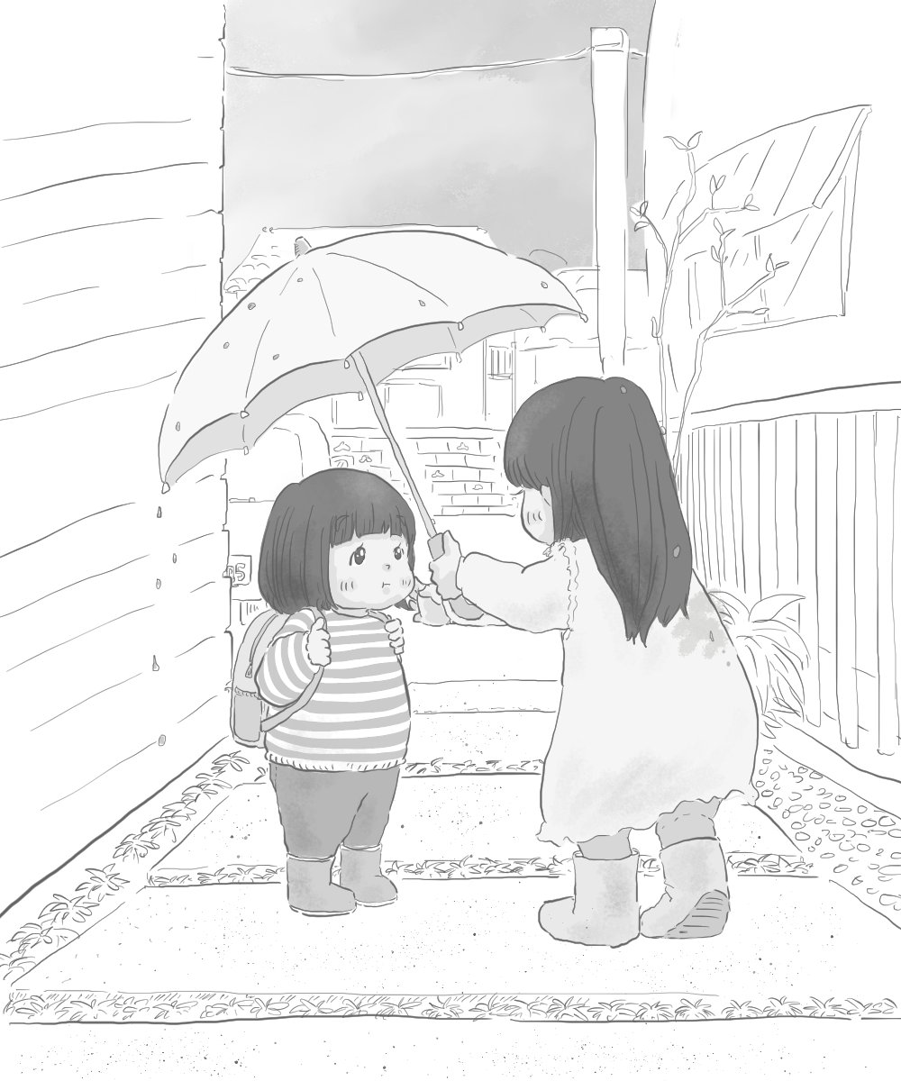 #絵をモノクロにするとかっこいい
やってみたけど絵柄的にかっこよくならなかった?? 
