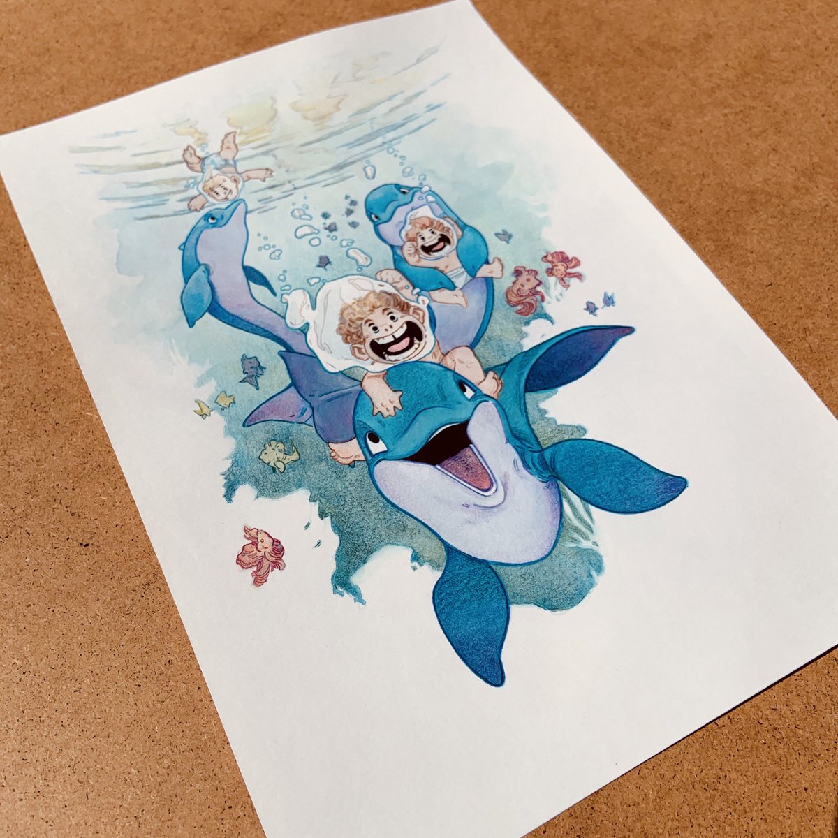 MichelePastaMix's tweet photo. private commission
#cartoon  #color #watercolor #painting #pencil #art #amazing #pic #picoftheday #winsorandnewton #derwent #fabriano #traditional #paneloftheday #ink #drawing #mix #michelepasta #photography #brush #illustration #illustrator #dolphins #children #sea #underwater https://t.co/2MocaIehAb