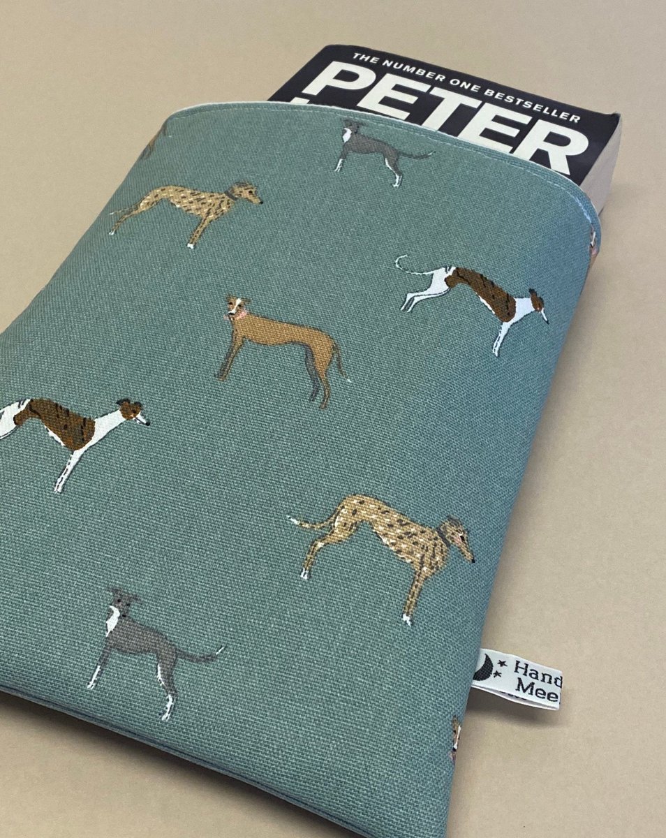 #giftsforbooklovers #book #bookish #bookclub #giftideas #doglovers #sighthounds #etsy shop: Sighthound Fabric Book Sleeve protector, dog print book sleeve, padded fabric book sleeve, book cover, book protector, dog lovers gift. etsy.me/2WWiq95