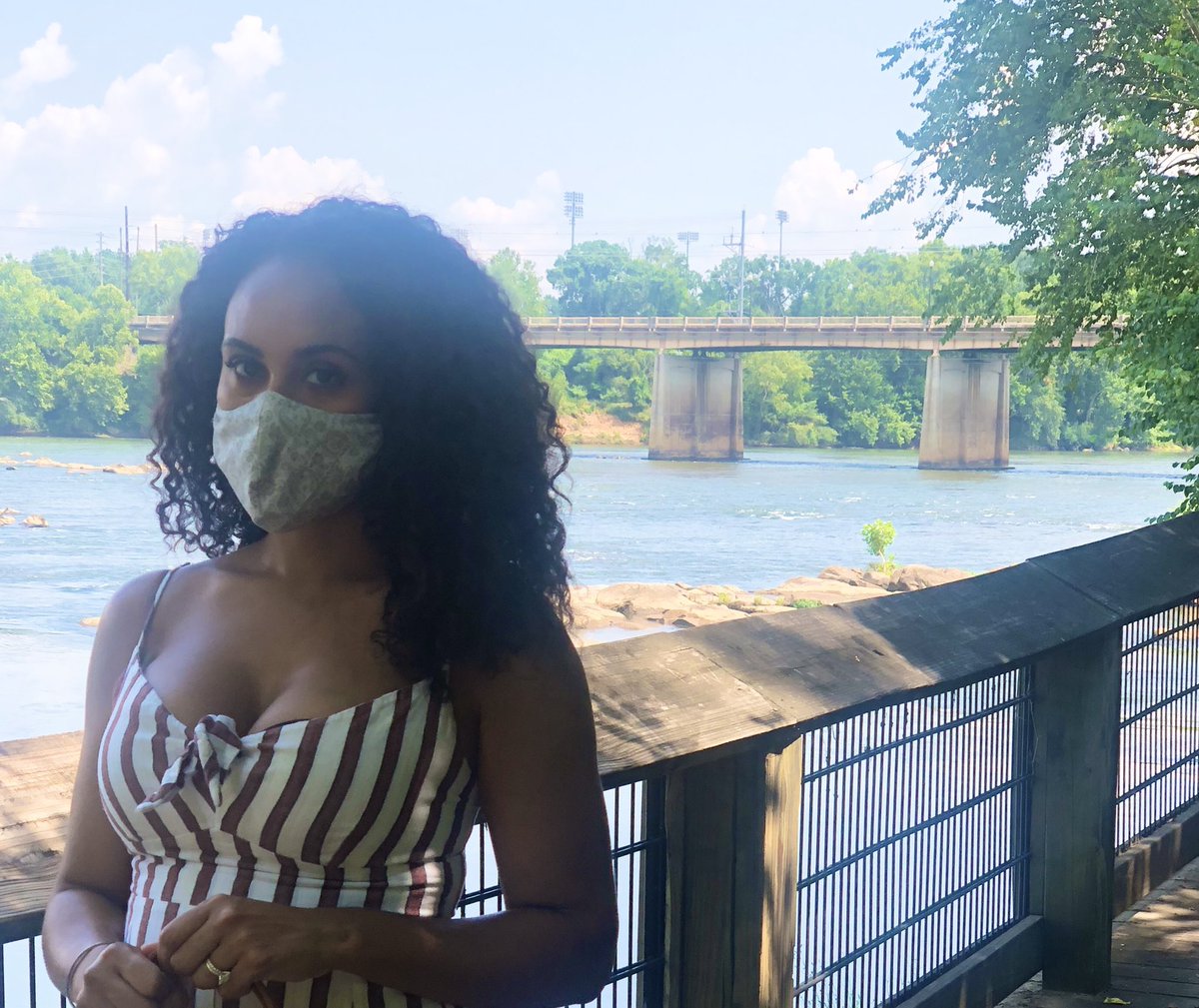 InPursuitOfPOSH's tweet photo. Wearing a mask helps prevent the spread of COVID-19 and the sooner we get a handle on this virus the sooner life can get back to normal for everyone. I’m wearing my mask at the Congaree River Walk. #maskupcolumbiasc #realcolumbiasc https://t.co/VPZBf9fhav