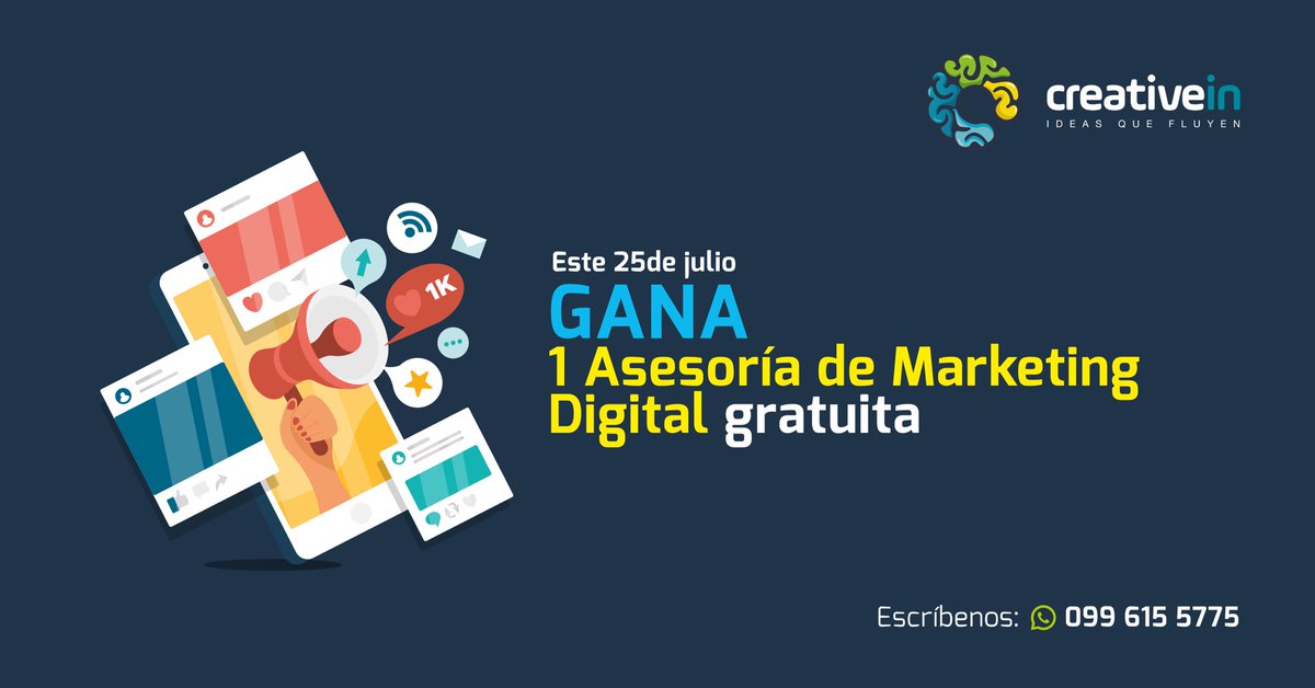PolloMoralesEC's tweet photo. Solo por este día; #CreativeIn Agencia de Marketing te obsequia una asesoría en Marketing Digital aquí en #AreaFest. Inscríbete al sorteo aquí: https://t.co/yCbTCLoXy3 
#QueSeLevanteElEcuador https://t.co/PR7X9VFNMR