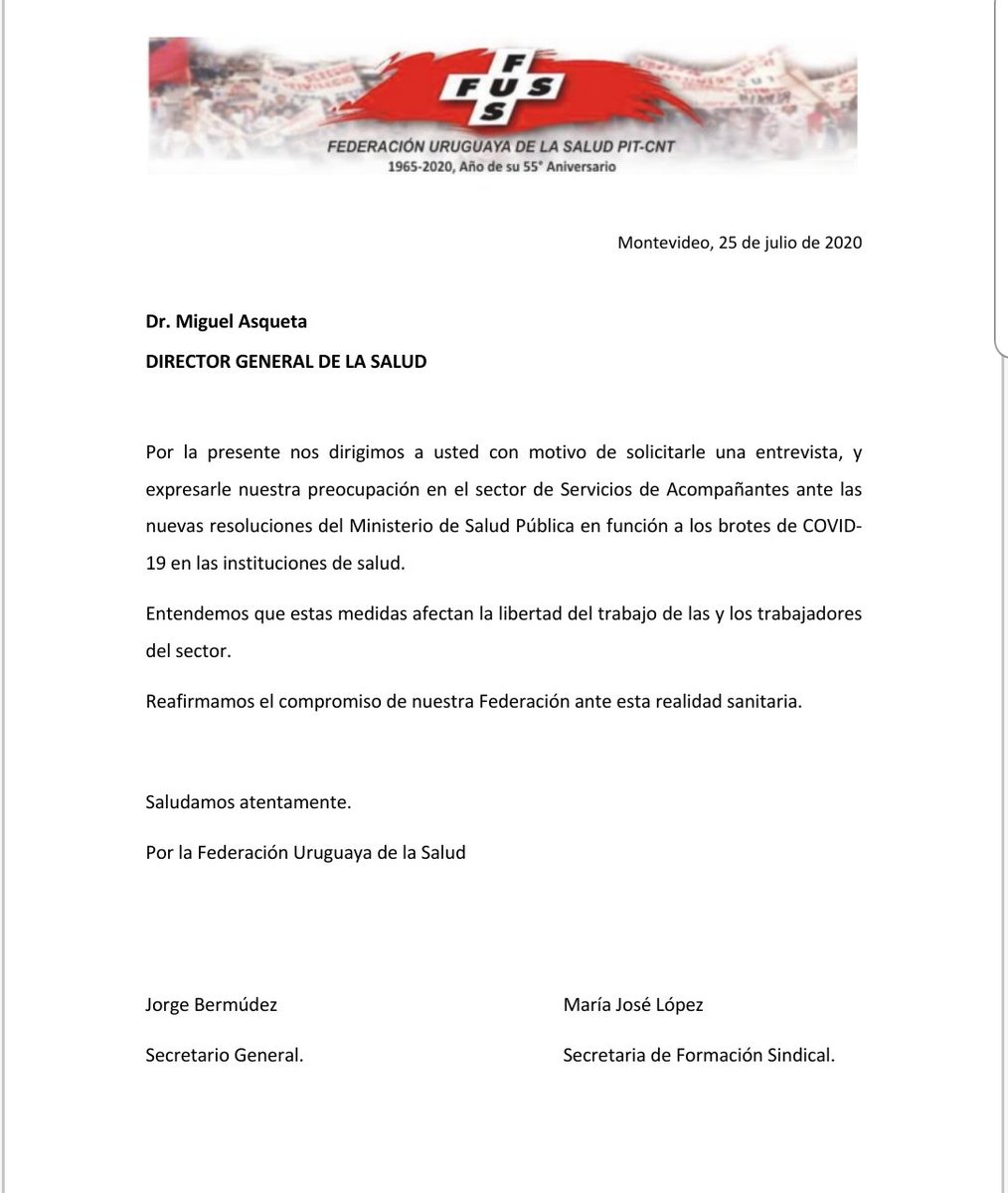 Federación Uruguaya de la Salud tweet media