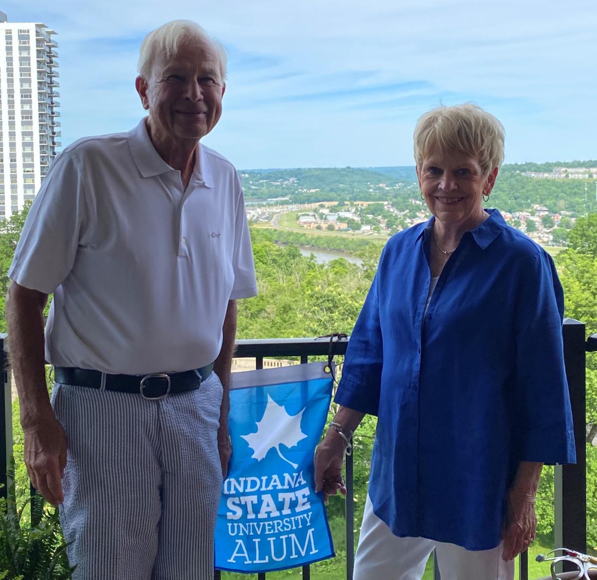 Indstatealumni's tweet photo. Join the ISU Alumni Association this month and receive a special gift in addition to your membership benefits! Join as Lifetime members today like Roger '65, GR '67 and Glenda '68 Schorr at https://t.co/wZX5uh2Src. Pledge options are available! #JoinInJuly💙 https://t.co/S9VlWAmTHo