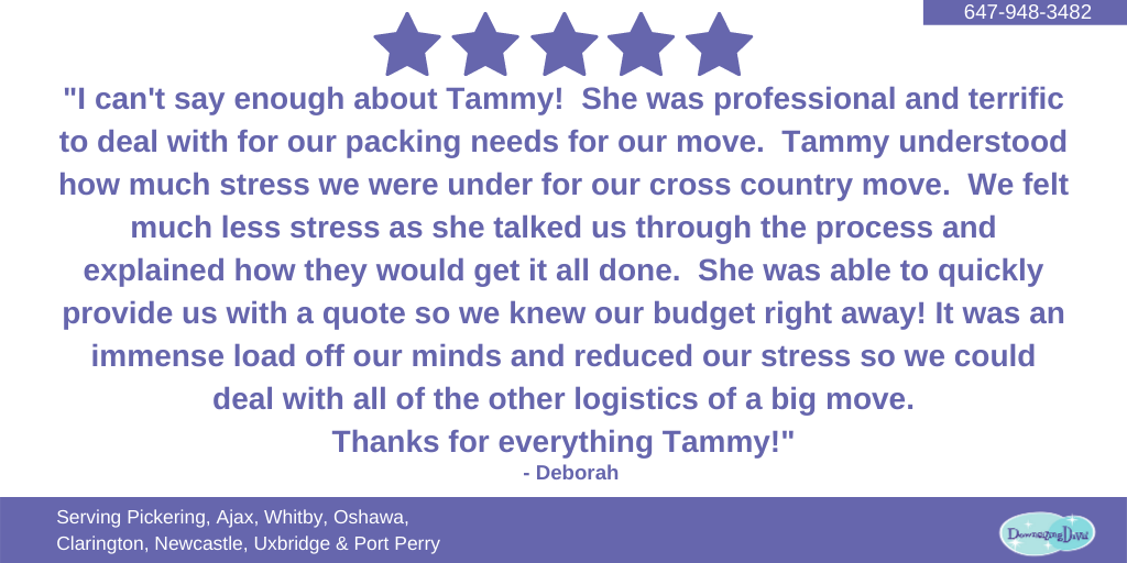 DownsizingDivaD's tweet image. Thank you for your review, Deborah! Our clients make our job exciting and enjoyable! Call us for a quote today at 647-948-3482! #downsizinginAjax #downsizinginDurham #downsizinginPickering #downsizinginWhitby #downsizinginOshawa