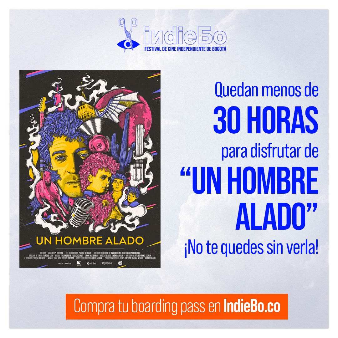 IndieBogota's tweet photo. El biopic que Gustavo Cerati merece está a menos de dos días de despedirse de nuestra selección, y no sabemos muy bien cuándo lo volveremos a ver.
Así que aún estás a tiempo de comprar tu boleta y disfrutar de este increíble documental en https://t.co/dICJSMmOy6. https://t.co/F4K4nCW0KU
