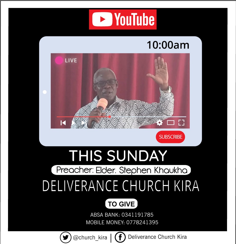DCKirachurch's tweet photo. Catch us live tomorrow, 26/07/2020 at 10AM EAT https://t.co/1WxuC4LhI7
