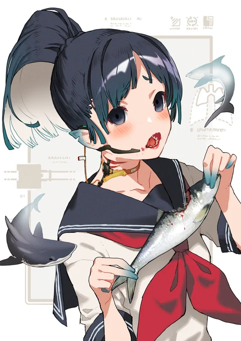 液体を口にするとエラからめっちゃ漏れます。 