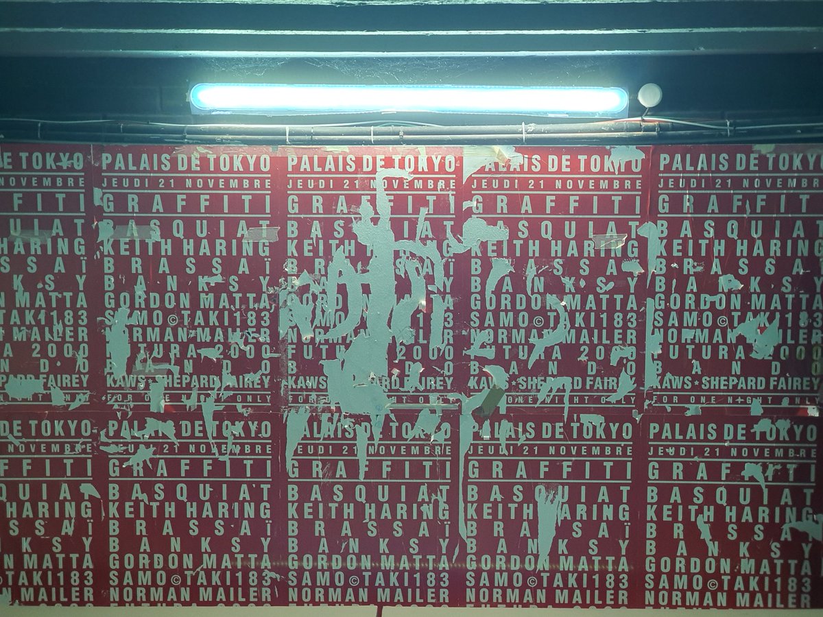 LaurePressac's tweet photo. Et enfoncez vous dans les sous sols du @PalaisdeTokyo pour découvrir le #LascoProject notamment porté par Lek et Sowat (visite guidée à 20h, 15h le dimanche) https://t.co/GDATInBX2e