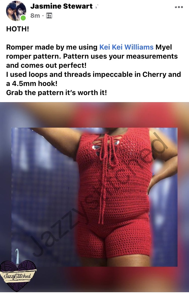 KeiKrochet's tweet photo. Plus Size Friendly Romper. 
Pattern By me !! 💕💕 
#KeiKrochet #Crochet #Handmade #FibertArtist #CustomMade #TakingOrders 
https://t.co/Eiq9qPdp5q 
https://t.co/MGwT7tgWKZ https://t.co/5EfCFBUlNF