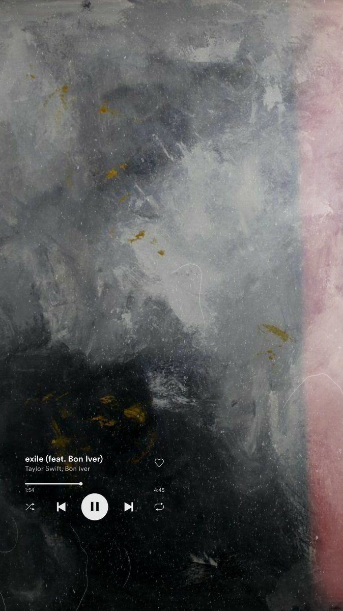 exile one of the saddest songs in the album, “exile” depicts the different point of views of a couple after their breakup. While the man is confused about how things turned out because he never saw it coming, the women offers a perspective of repeated “warning signs”.