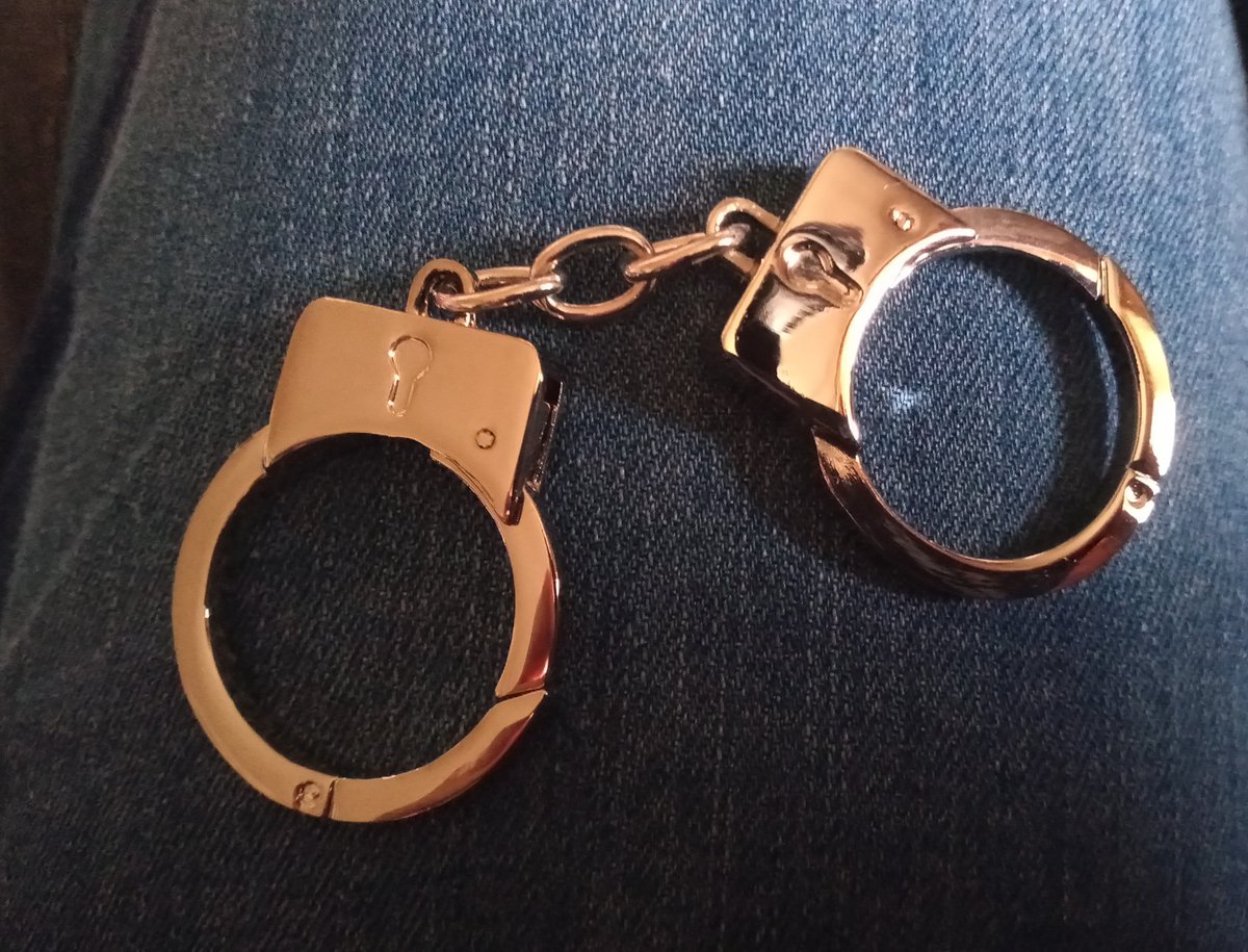 AWoollies's tweet photo. Yay. Been away up in Aberdeenshire for a week. Come back to find PD Kyle's handcuffs have arrived. @K9Scottish
#PDKyle #dogknitting #support #k9memorialscotland https://t.co/Ql0aKaRWzz