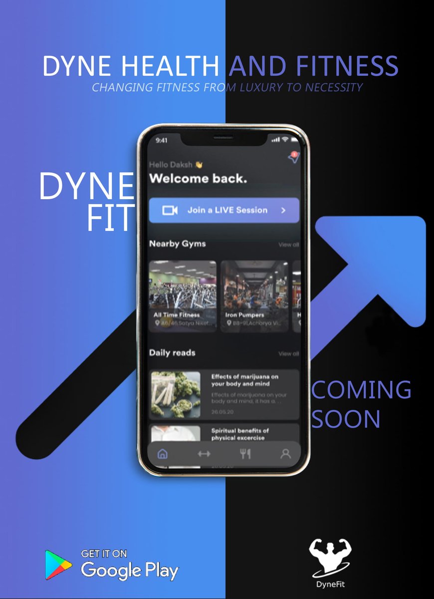 DyneFit's tweet photo. Check out our app and Stay fit ✨
Link: https://t.co/CT7Huep4UH https://t.co/bQKgiw5zct