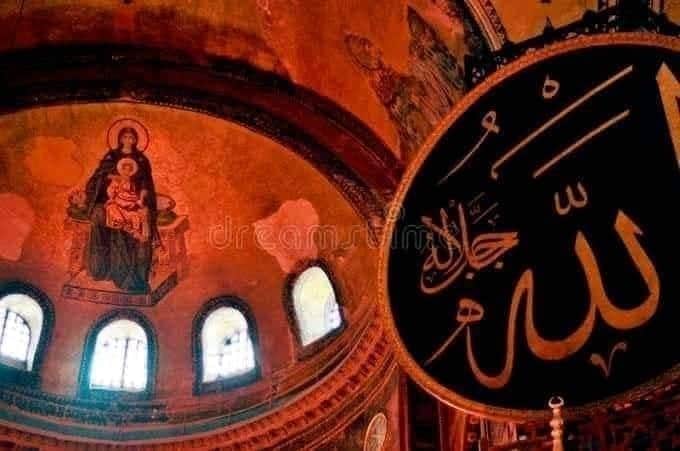 AnisAbdaljawad's tweet photo. الماسونية  اصلا ويريدون خراب العالم بأسره  رأيت صورة في المسجد ايا صوفيا https://t.co/LvlYcP2G5G
