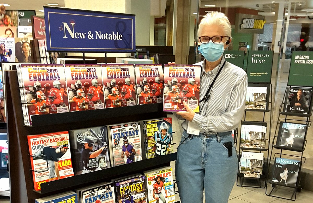 BNNewportBeach's tweet photo. #areyoureadyforsomefootball? The #philsteele #CollegeFootball guide for 2020 is here! #142bn @BNBuzz #barnesandnoble #football #FootballNews #fashionisland #newportbeach #footballseason #collegefootballseason #footballguide #sports #sportsfan #goteam https://t.co/8tUP3nhR26