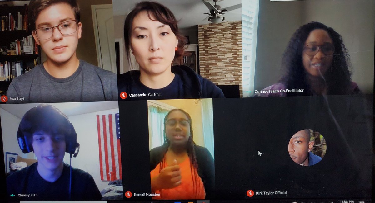 mrpaceneely's tweet photo. #ConnecTeach's #Race & #equity conversation consist of students from:
-Berklee College of Music
-University of Texas
-Austin College
-Southern Methodist University
-The University of North Texas Dallas
-Stephen F. Austin University
Facilitators are MIA STREET & Cassandra Cartmill https://t.co/TWvKRtYEOA