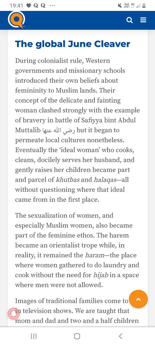 I'm going to end this thread here and leave off with an interesting article of femininity according to the Quran and Sunnah from Shaykha  @tamaralgray Here is the full link to her article! https://yaqeeninstitute.org/tamara-gray/courage-commitment-the-femininity-of-muslim-women/