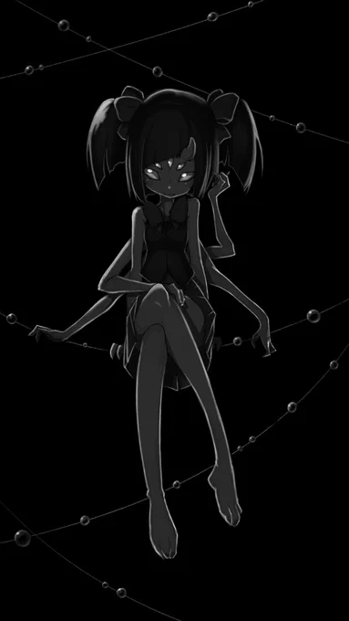 #絵をモノクロにするとかっこいい 