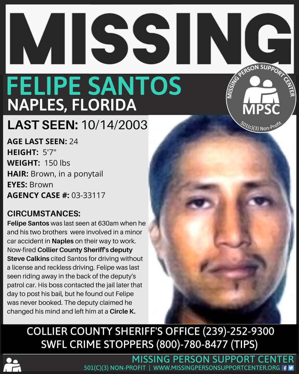 mpsupportcenter's tweet photo. •••MISSING IN FLORIDA•••
TERRANCE WILLIAMS &amp; 
FELIPE SANTOS- Naples, FL        https://t.co/QgWCcPXrRL #Missing #MissingPerson #Florida #Naples #Collier #EveryOneCounts @CollierSheriff https://t.co/pLRAUQWiEY