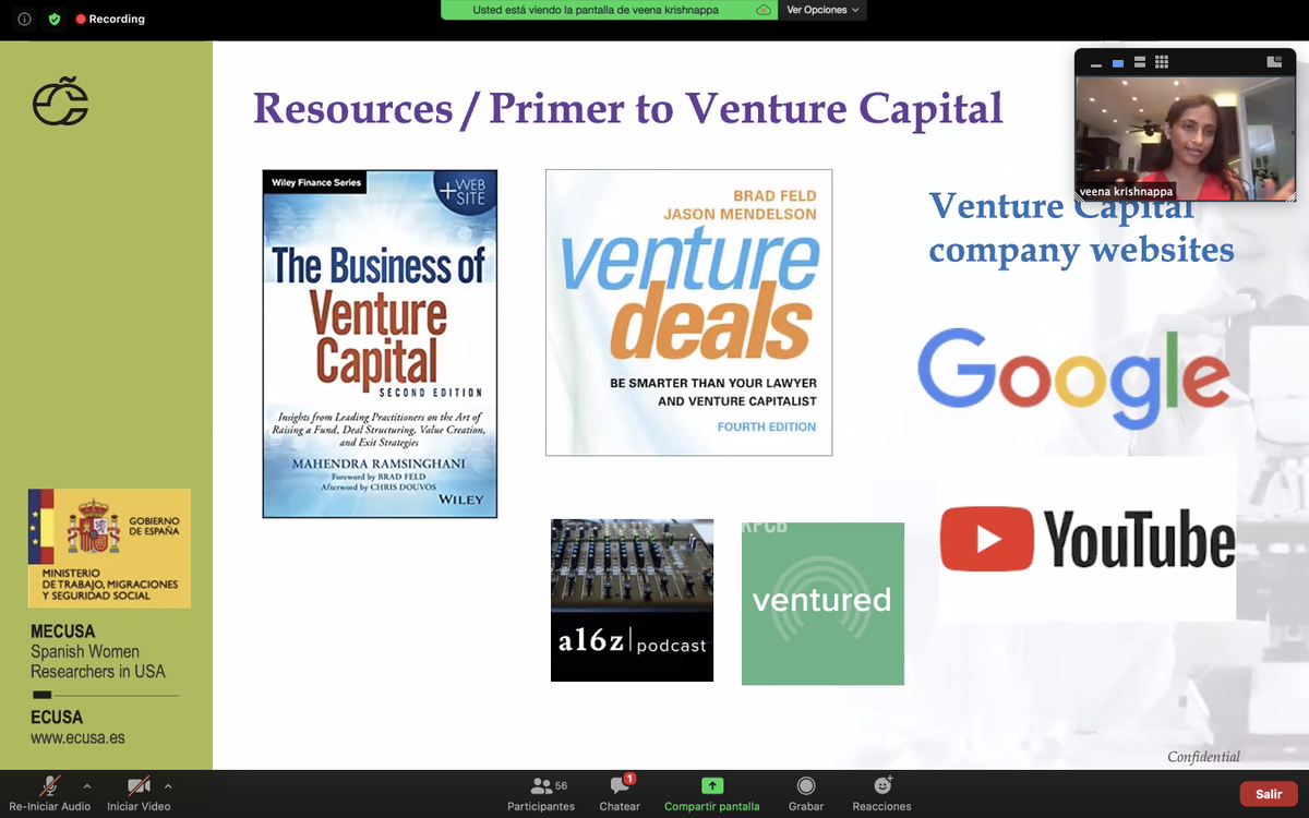 Learning about the Venture Fund and how to pursue a career in #VentureCapital ! Thanks to <a href="/veenakrishnappa/">Veena Krishnappa</a> for the great presentation and discussion <a href="/comunidadECUSA/">ECUSA</a> #MECUSA