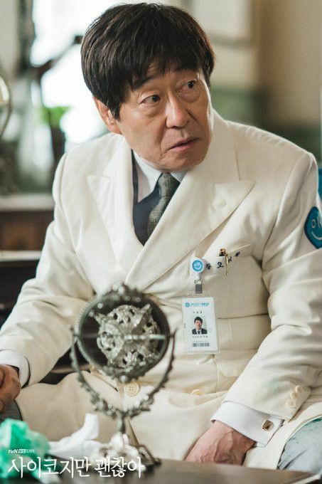 Kim Chang wan as Oh ji wang Oh hi Wang's is smart and fun at the same time His interactions with all characters are always adorable Specially with caregiver Jang Yong Nam sshi