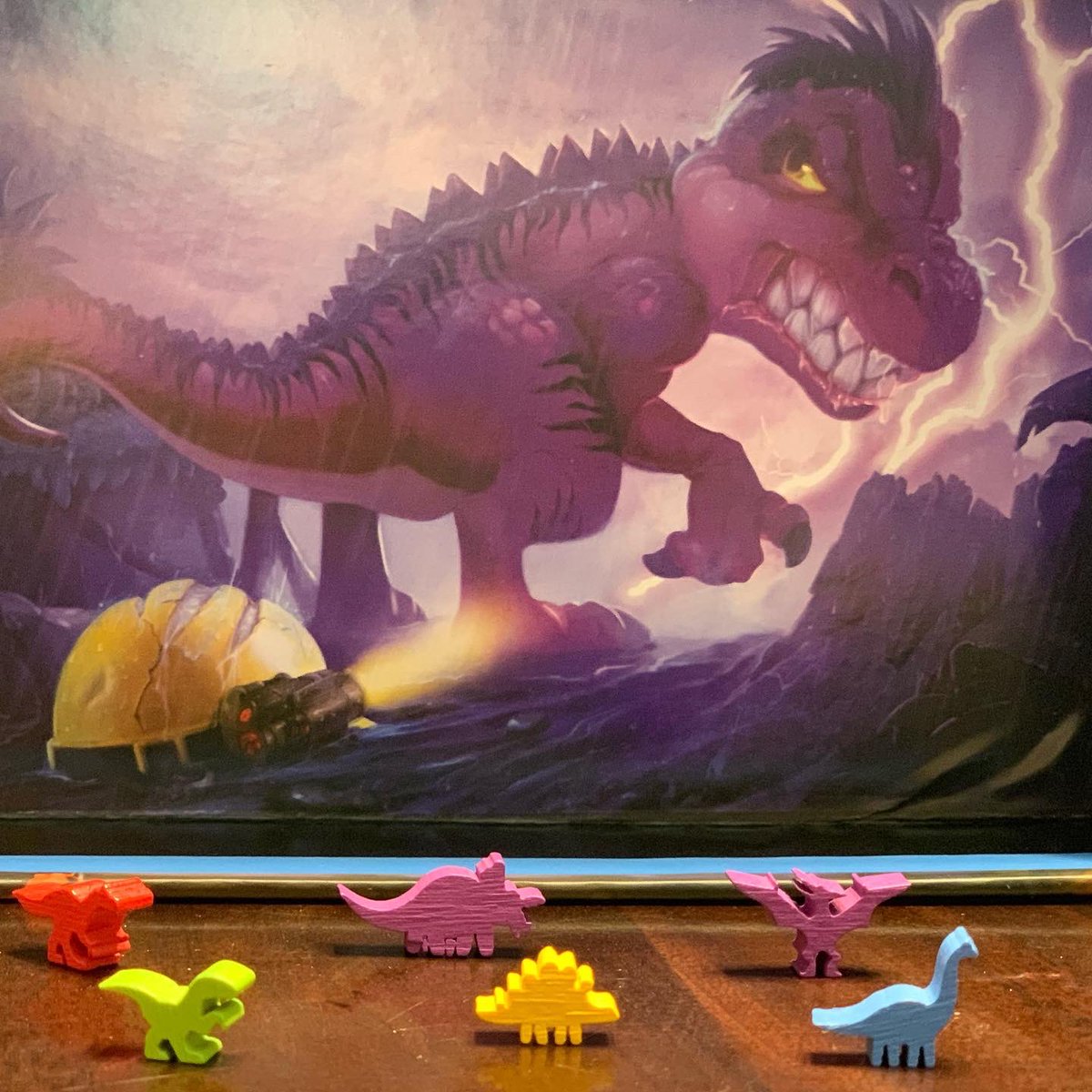 LostGravityGms's tweet photo. Today I played my kickstarter copy of Tiny Epic Dinosaurs from @Gamelyn_Games for the first time. I’ve played most of the tiny epic series and I can easily say this is one of the best.
#lostgravitygames #tinyepicdinosaurs #gamelyngames #dinosaur #rancher #workerplacement https://t.co/aiu9gTK2B6
