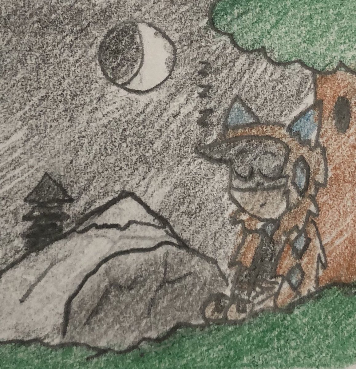 JJSponge120's tweet photo. OC July Day 25 - At Night
Quinn sleeps out in the nightly wilderness. OC July was made by @nemolee_exe.
#OCJuly #OCJuly2020 #AtNight #Crystal #Wolf #Boy #Sleep https://t.co/3HGh2AUY2x