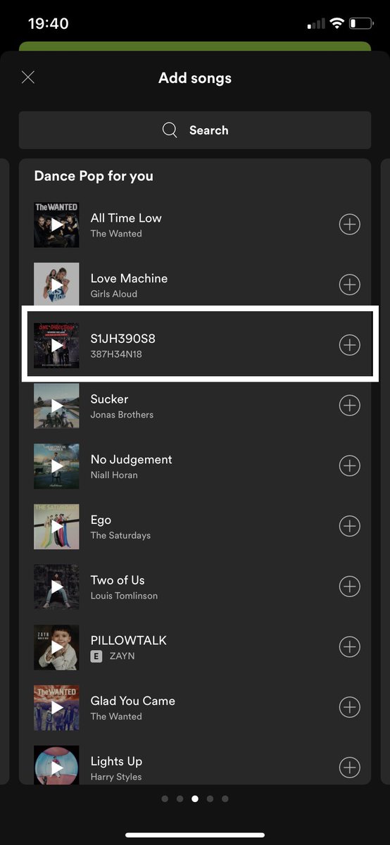temporarypayne's tweet photo. I have never noticed these before? 👀 they popped up when I was making a new playlist... #h1ddeninspotify https://t.co/qS6kQIMse3