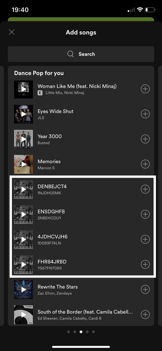 temporarypayne's tweet photo. I have never noticed these before? 👀 they popped up when I was making a new playlist... #h1ddeninspotify https://t.co/qS6kQIMse3